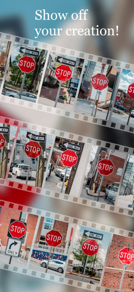 Show off your creation on film strips
