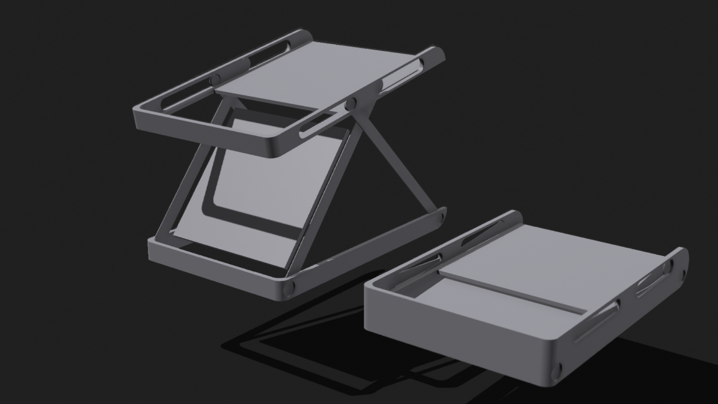Raw CAD model of the gen 2 Dialed stand frame